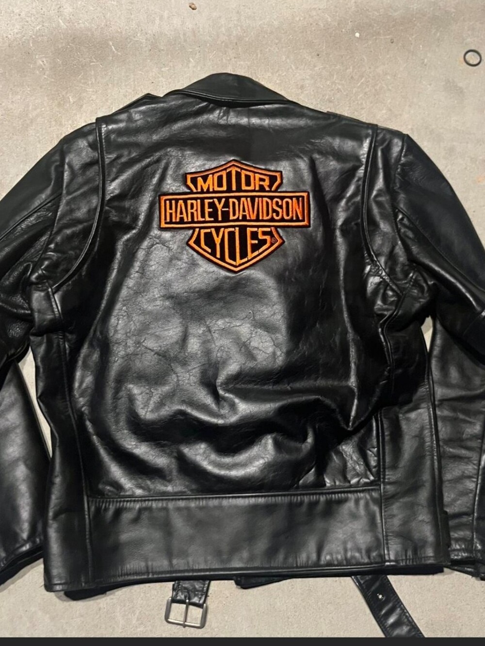 Insane 70s Harley Davidson Leather Motorcycle Biker Jacket Sears Leather Shop